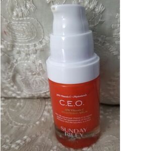 Sunday Riley CEO 15 vitamin c brightening serum.